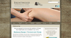 Desktop Screenshot of brentwoodchiropractic.ca