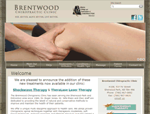 Tablet Screenshot of brentwoodchiropractic.ca